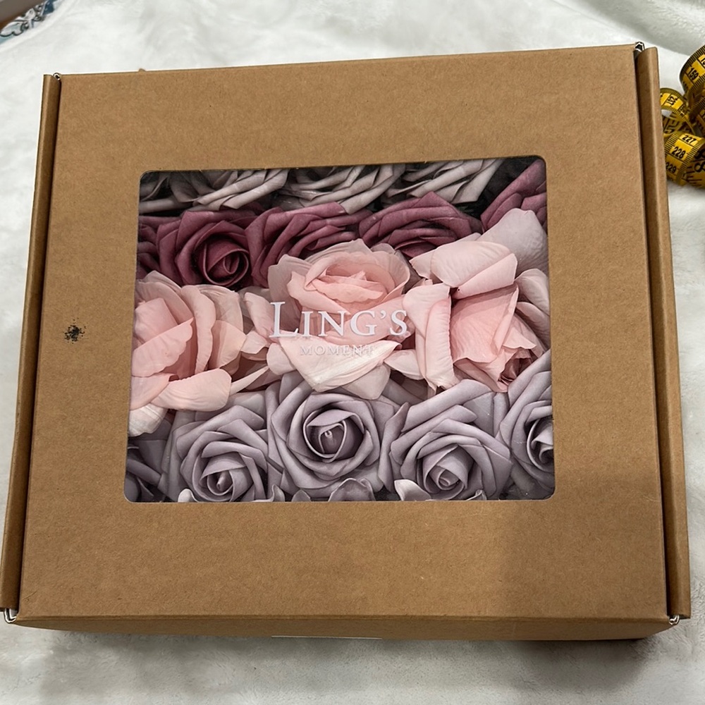 Pink and Purple Artificial Roses